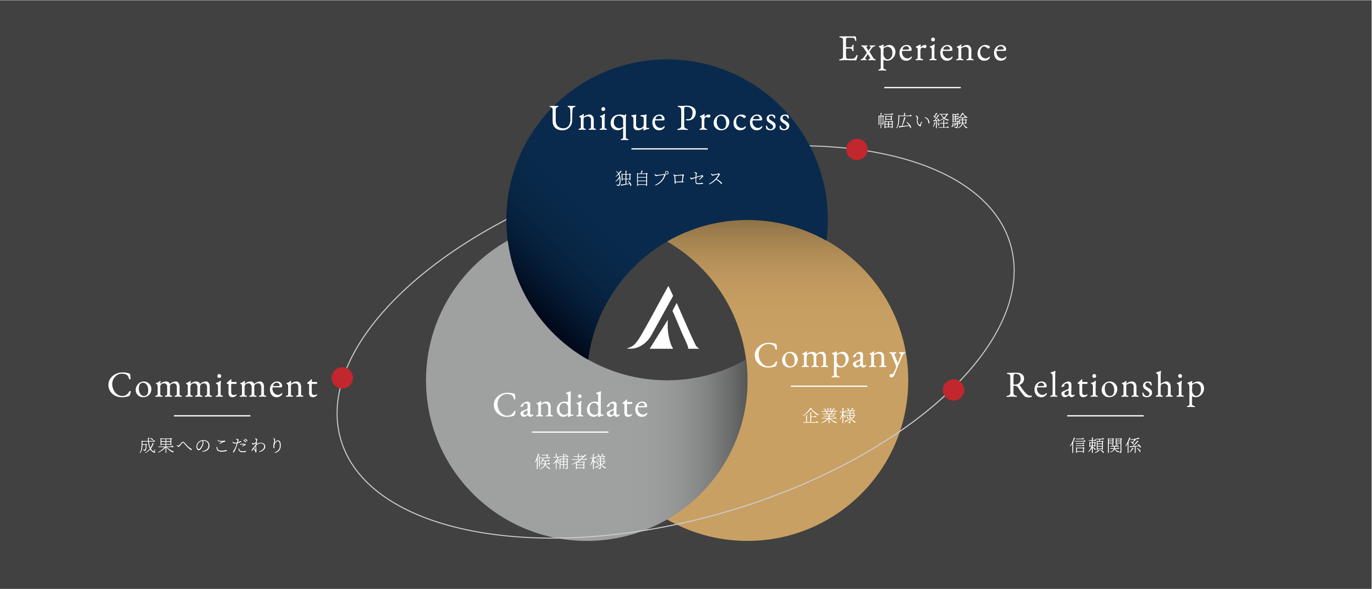 企業成長ステージの流れを示したグラフ